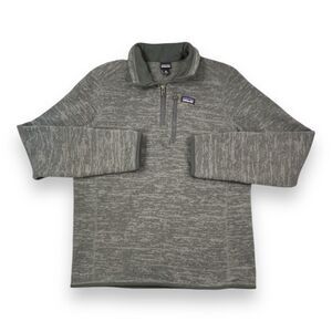Patagonia Kids Gray Quarter-Zip Sweatshirt